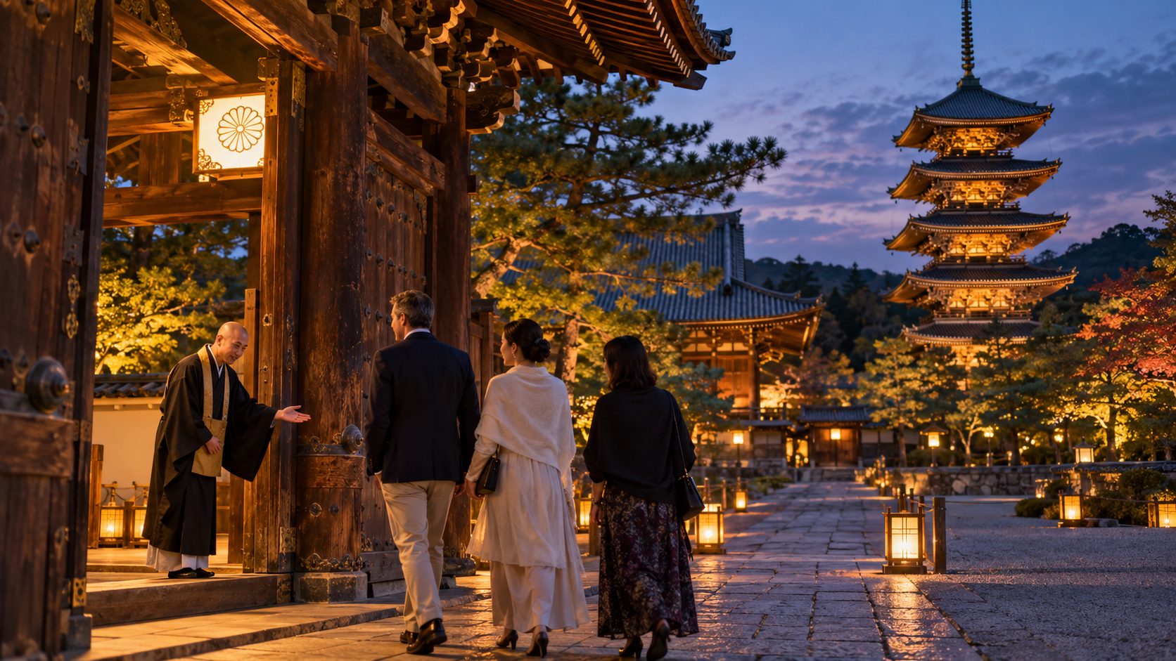 Private After-Hours Temple Stay at Ninna-ji